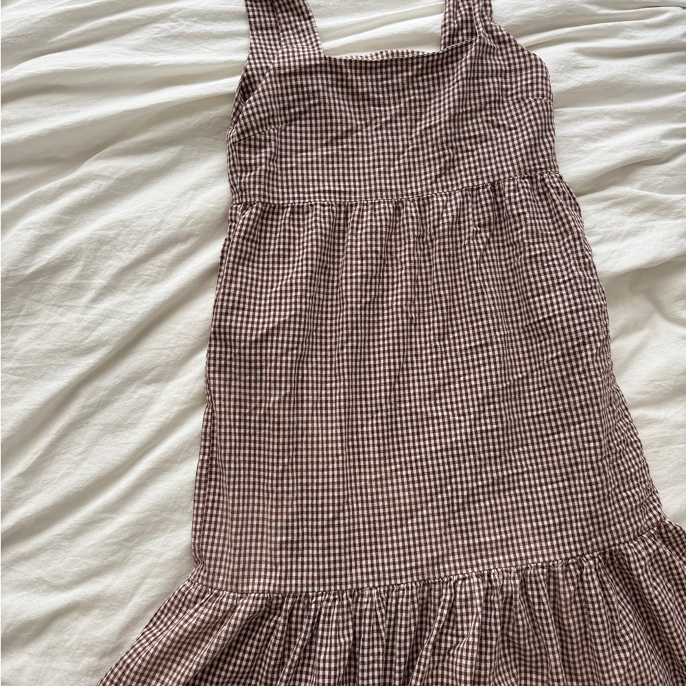 Brown Gingham Neuflora Dress